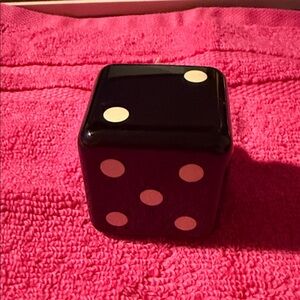 Coach Black Dice with White Dots